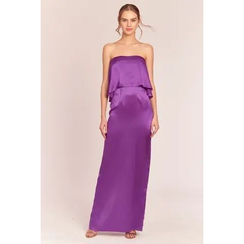 Amanda Uprichard Topanga Silk Maxi Dress Xs $255